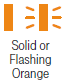 LineLink indicator showing a solid or flashing orange light.