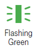 LineLink indicator showing a flashing green light