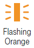 LineLink indicator showing a flashing orange light