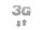 A 3G icon with grey up and down arrows under it