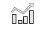 An icon of a graph with a trend arrow above it